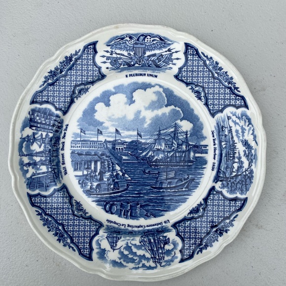 Fair Winds Dishes set: 1 serving, 7 dinner, 1 salad, 4 small bowls, 4 smaller bo - Picture 3 of 6